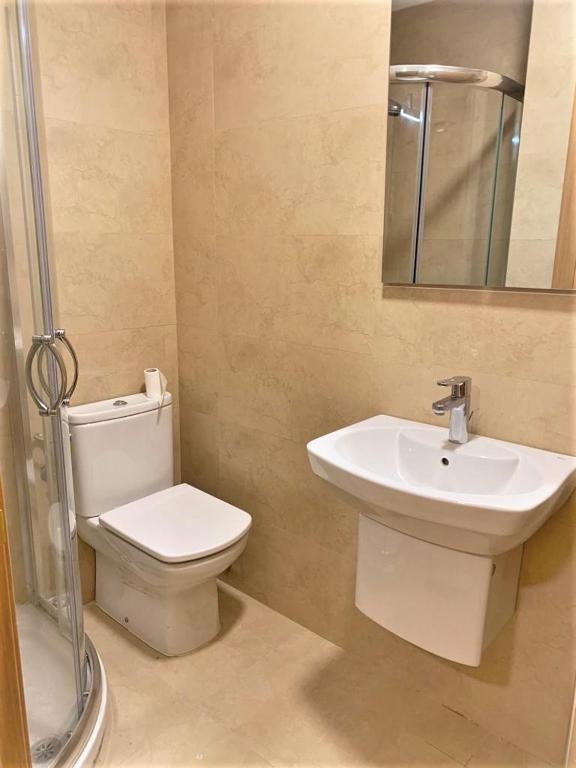 Kúpeľňa v ubytovaní Apartamentos Del Pisuerga