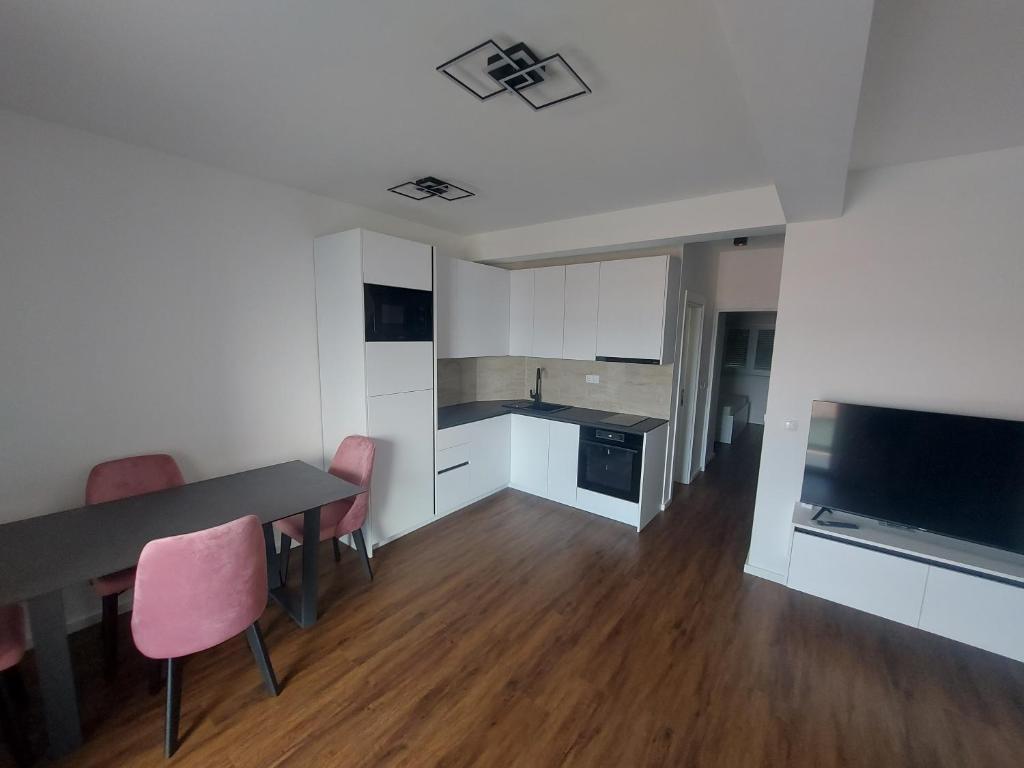 Kuchyň nebo kuchyňský kout v ubytování Luxury Apartments Jukić