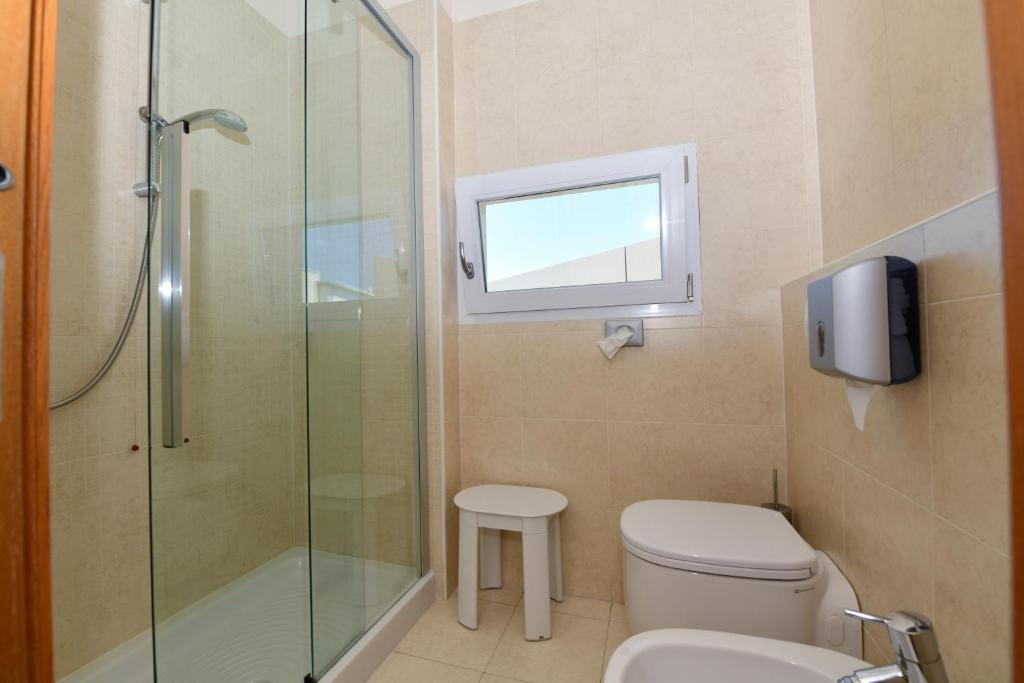Koupelna v ubytování Hotel Eden