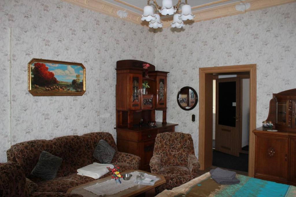 Posezení v ubytování Pension Lehmann