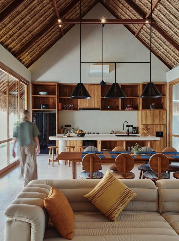 Posezení v ubytování Boni Beach Lombok Boutique Hotel & Villas