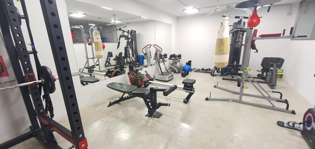Fitness centrum a/nebo fitness zařízení v ubytování Villa Purpura Panoramic