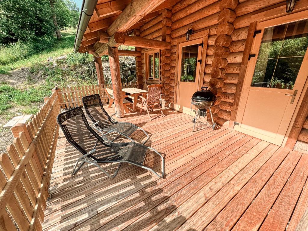 Balkón alebo terasa v ubytovaní Lengalm Hütten I & II mit Sauna