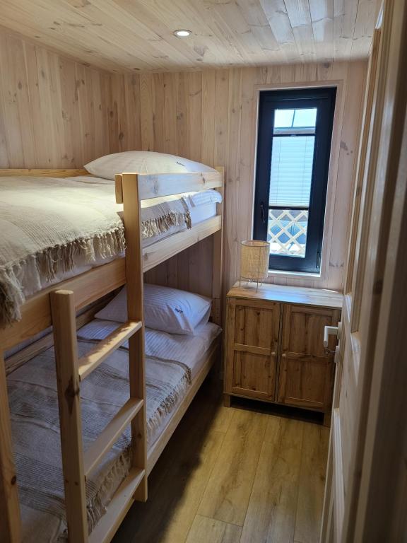 Postel nebo postele na pokoji v ubytování Morska Przystań Pilëce - Jacuzzi