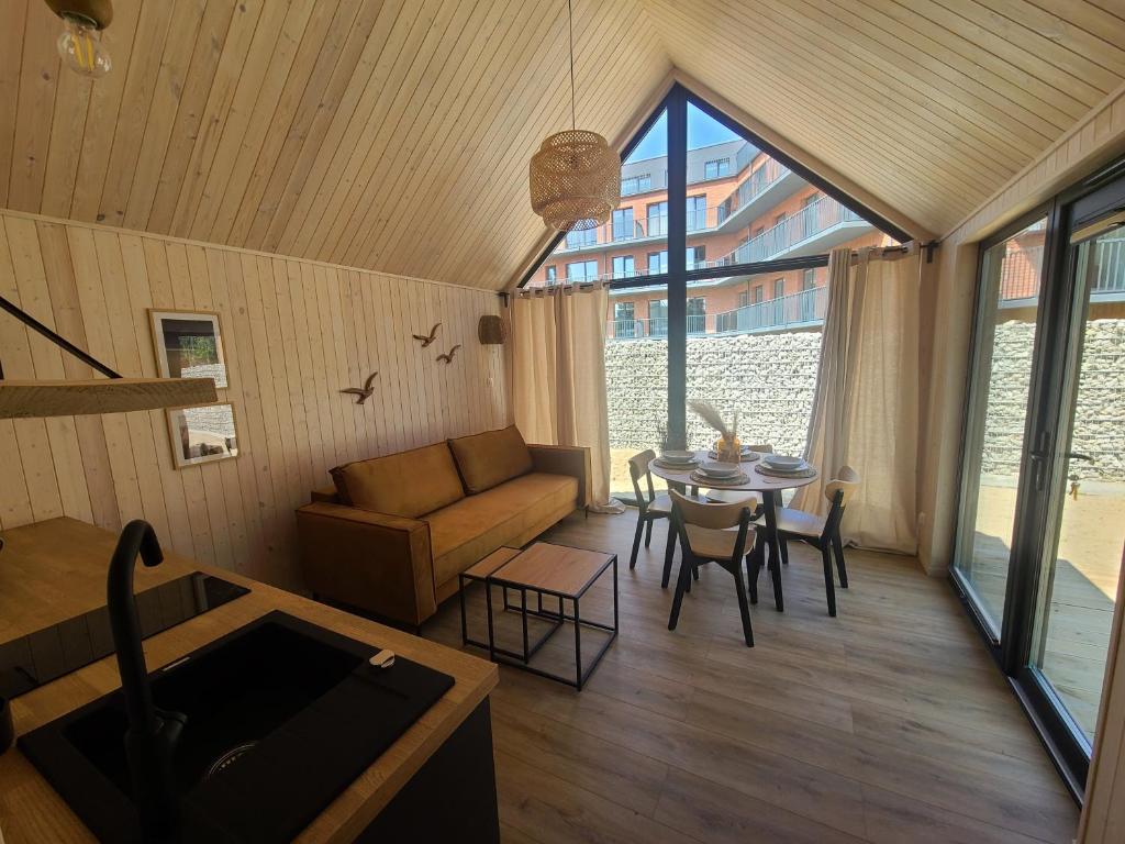 Posezení v ubytování Morska Przystań Pilëce - Jacuzzi