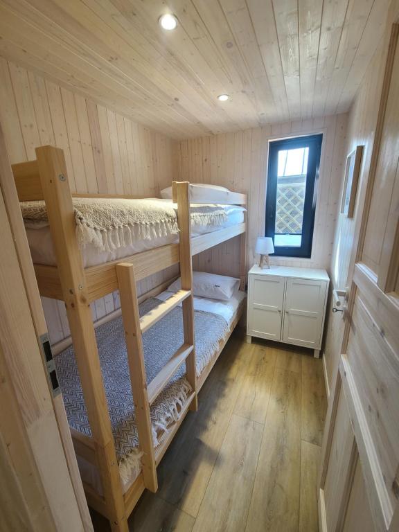 Postel nebo postele na pokoji v ubytování Morska Przystań Pilëce - Jacuzzi