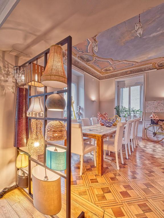 Zona de estar de @ Home Hotel Locarno
