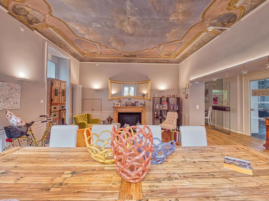 Zona de estar de @ Home Hotel Locarno