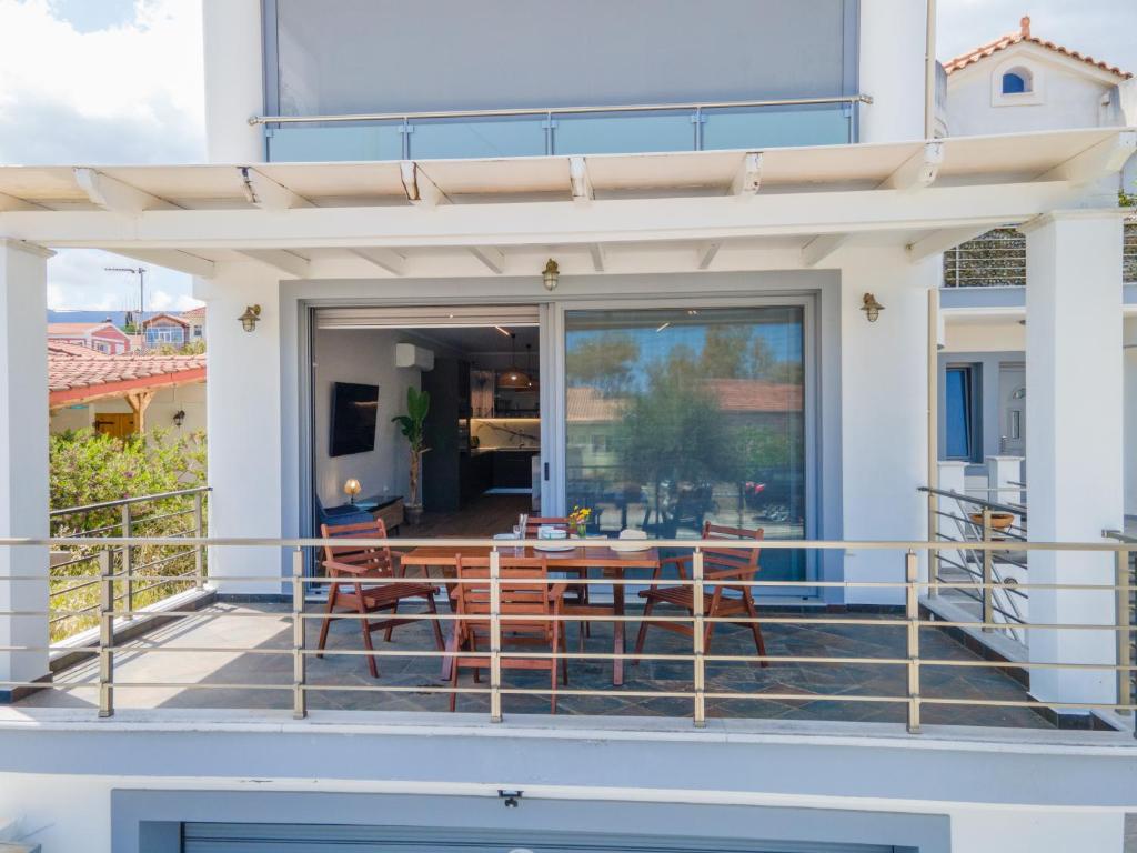 Balkón nebo terasa v ubytování Maria Seaside Apartment
