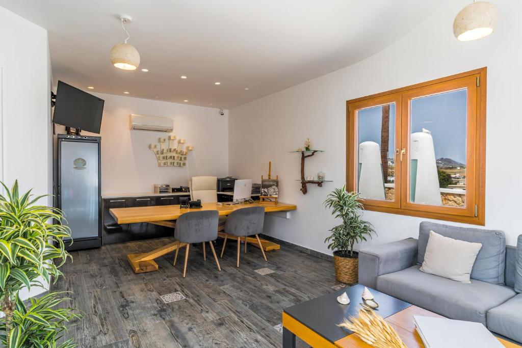 منطقة جلوس في Marvarit Suites