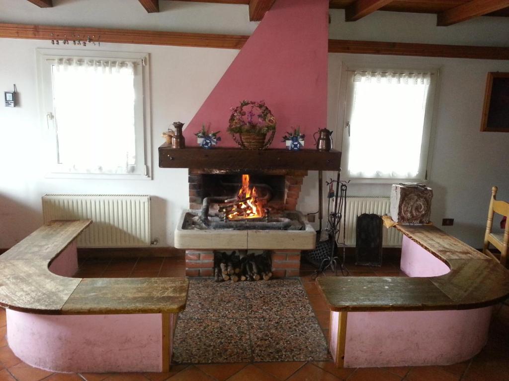 Posezení v ubytování Albergo Ristorante K2