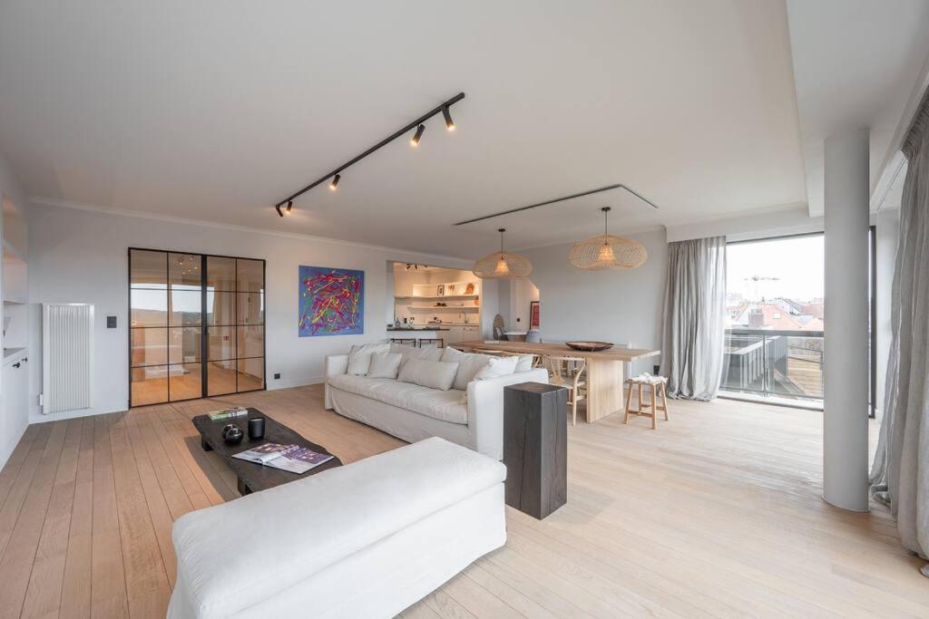 Posezení v ubytování Morgenzon luxueus appartement