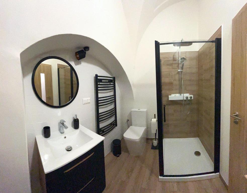 Kúpeľňa v ubytovaní Apartmán Viki