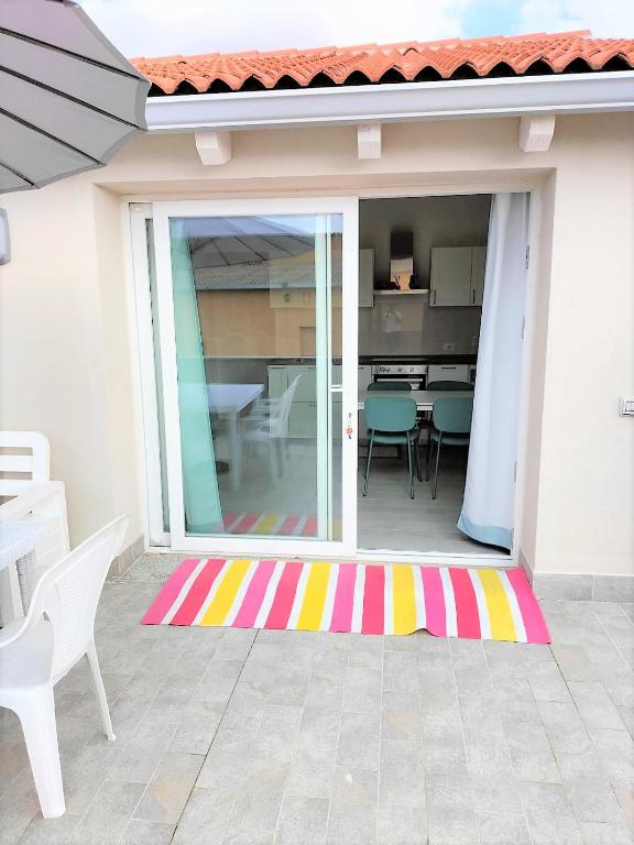 A patio or other outdoor area at Affittimoderni Castelsardo La Gemma