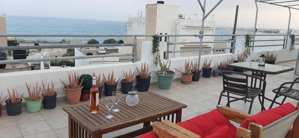 Balkón alebo terasa v ubytovaní Comfy Apartment near the Sea