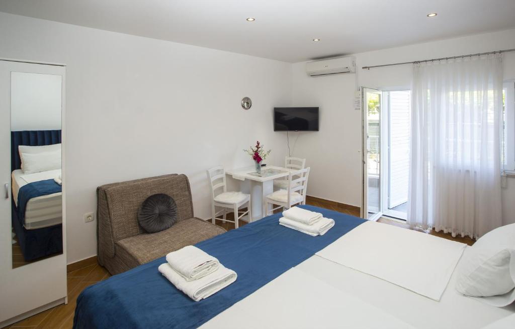 Postel nebo postele na pokoji v ubytování Guest House Kušeta
