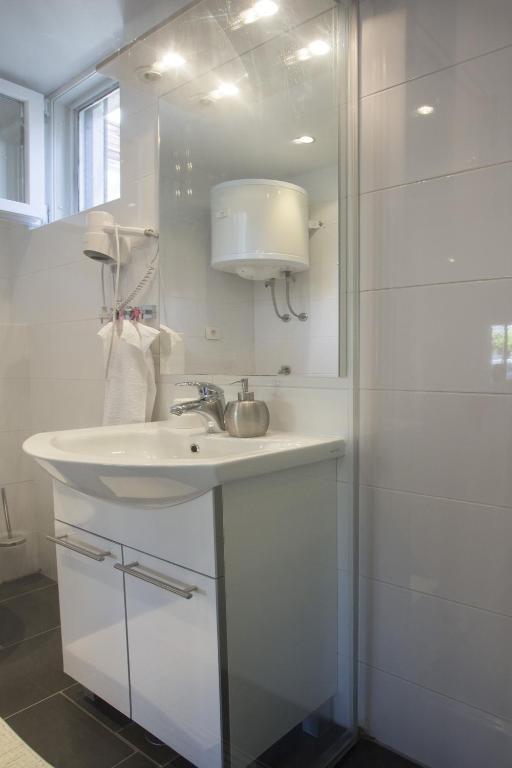 Koupelna v ubytování Guest House Kušeta
