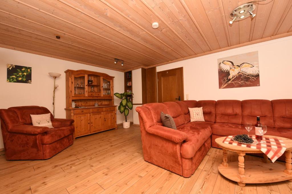 Posezení v ubytování Ferienwohnung Allgäuer Bergnest