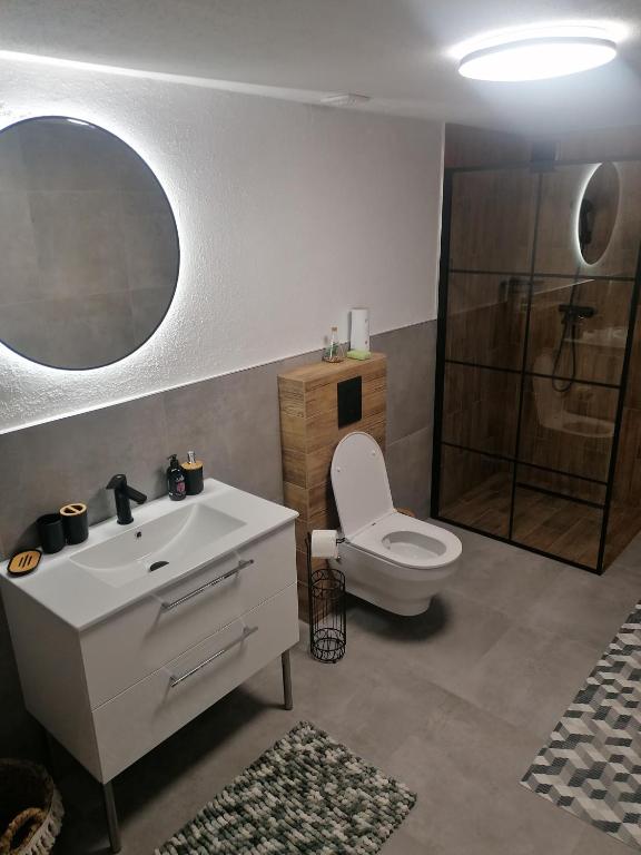Kúpeľňa v ubytovaní Apartament widokowy u Majerczyków