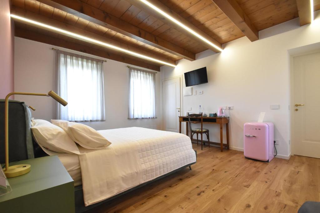 TV a/nebo společenská místnost v ubytování Residenza Vesentini
