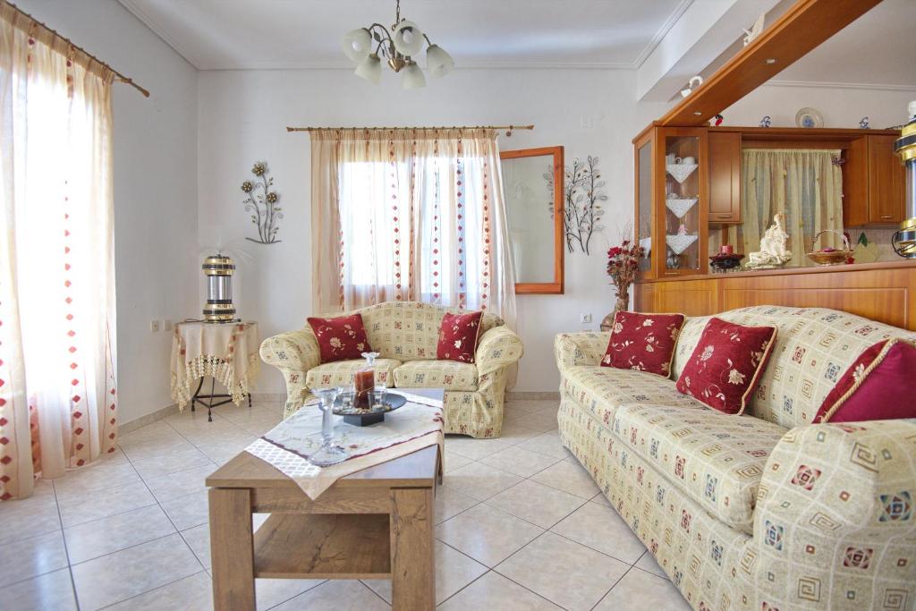 A seating area at Magdas house