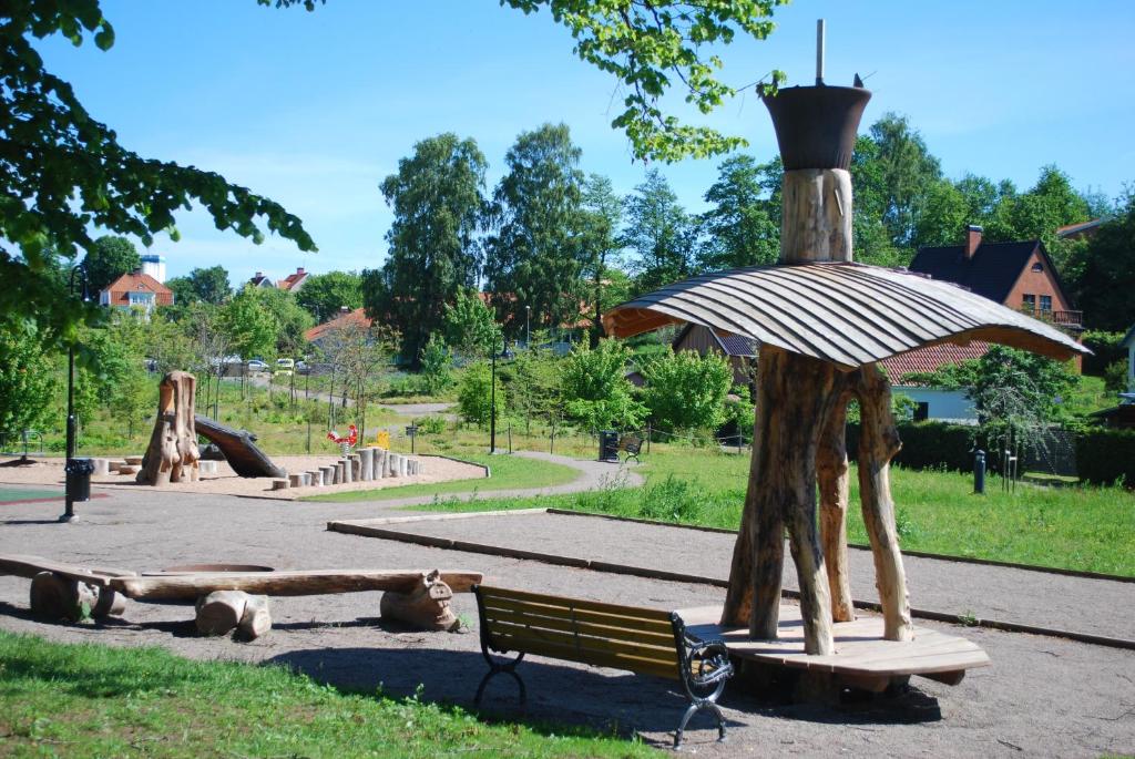 Zahrada ubytování Laholms Vandrarhem
