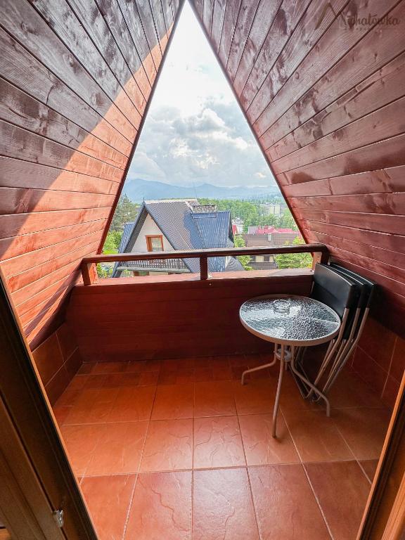 Balkón nebo terasa v ubytování Willa Michałówka Attic
