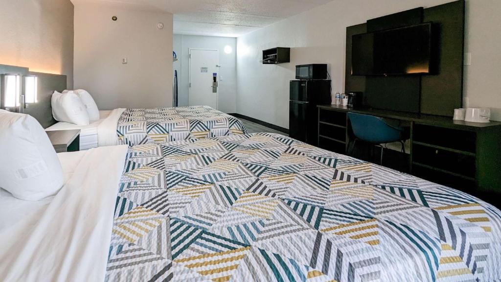Motel 6-Danvers, MA - Boston North - Queen Kamer Met 2 Queensize Bedden – Niet-Rokers