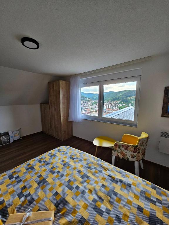 Postel nebo postele na pokoji v ubytování City View House