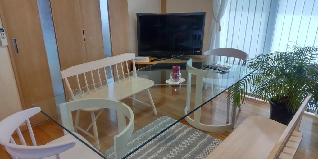 TV a/nebo společenská místnost v ubytování Guest Room安曇野2466