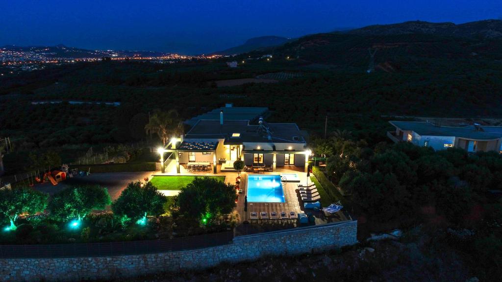 The swimming pool at or close to Mythic Olive villa - Heated Pool - Amazing view