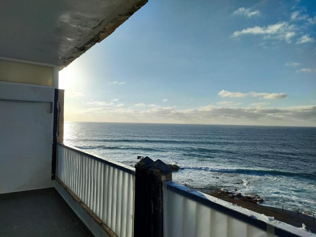 a view of the ocean from the balcony of a house at Bajamar,un lugar mágico in Bajamar