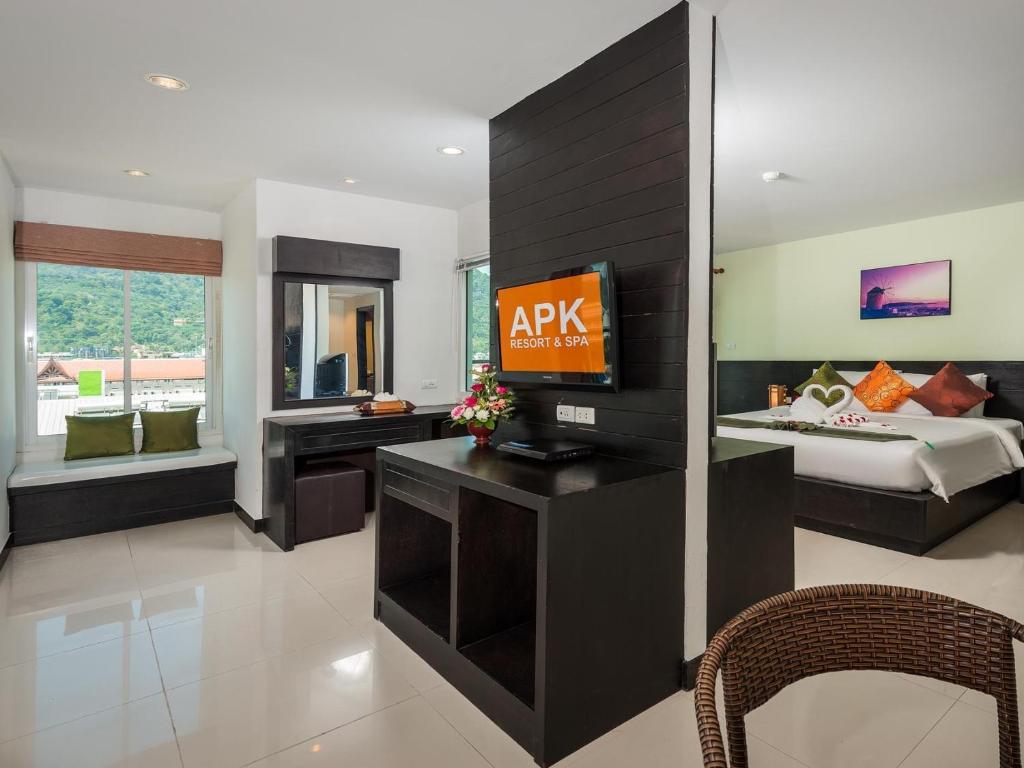 Postel nebo postele na pokoji v ubytování Cocoon APK Resort & Spa