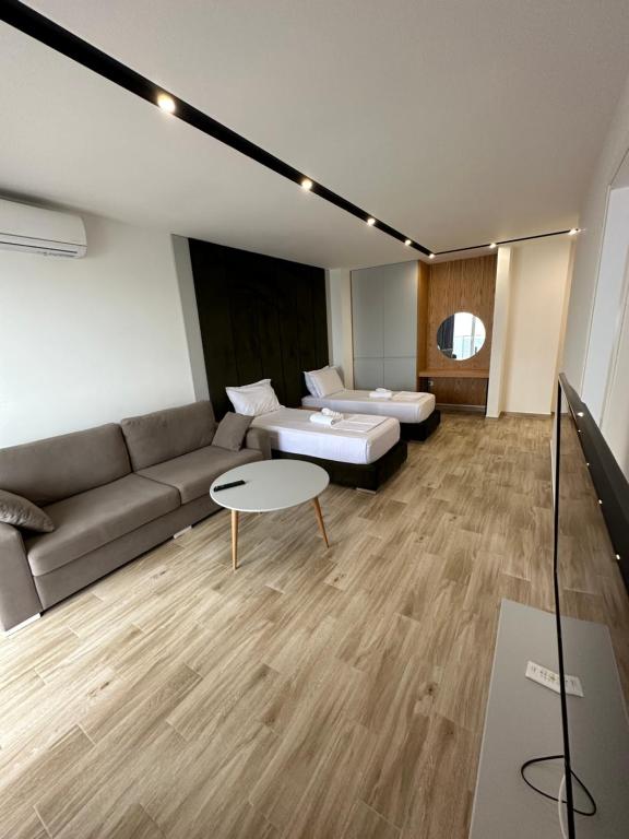 Posezení v ubytování Suite Hotel
