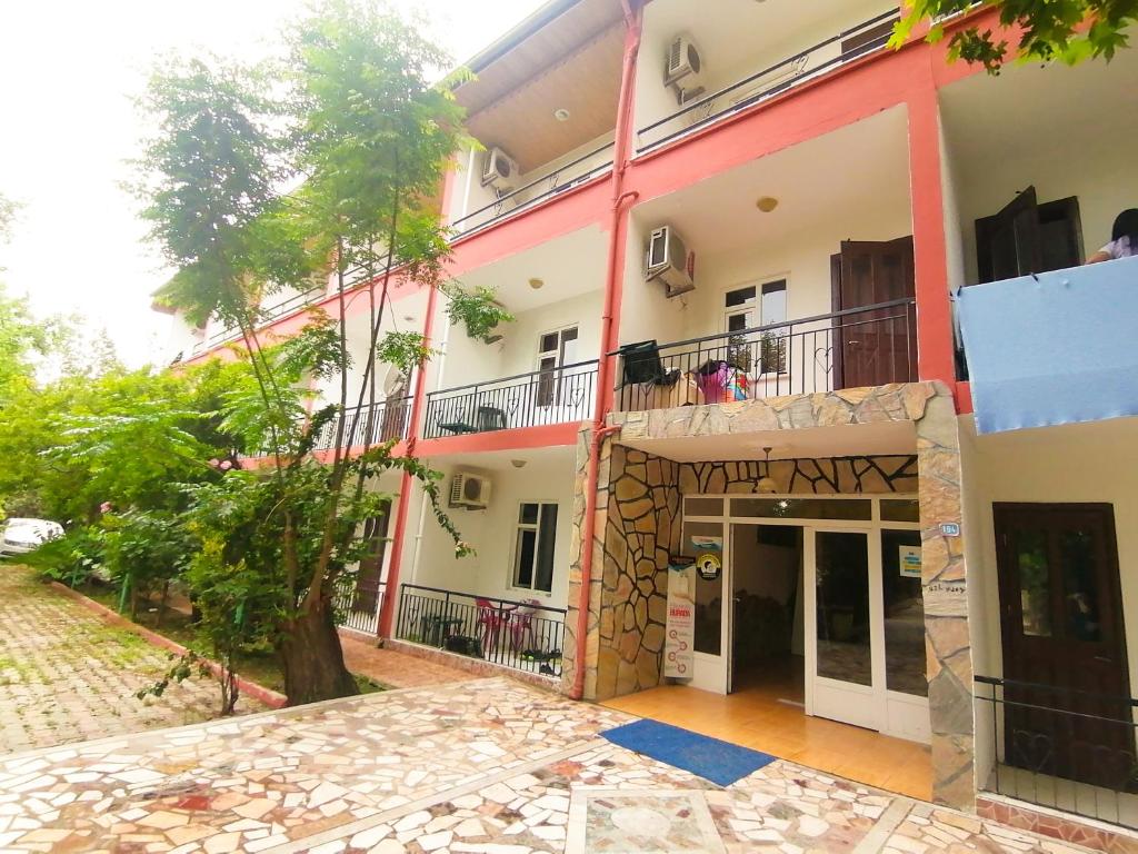 a view of the front of a building at Paşa Restaurant & Pansiyon in Kemer