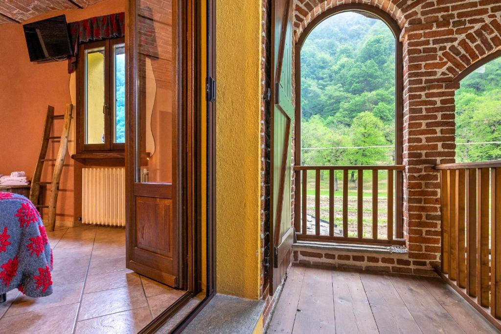 Balkón nebo terasa v ubytování Cascina Veja