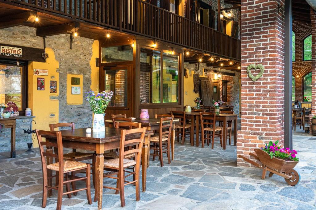Restaurace v ubytování Cascina Veja