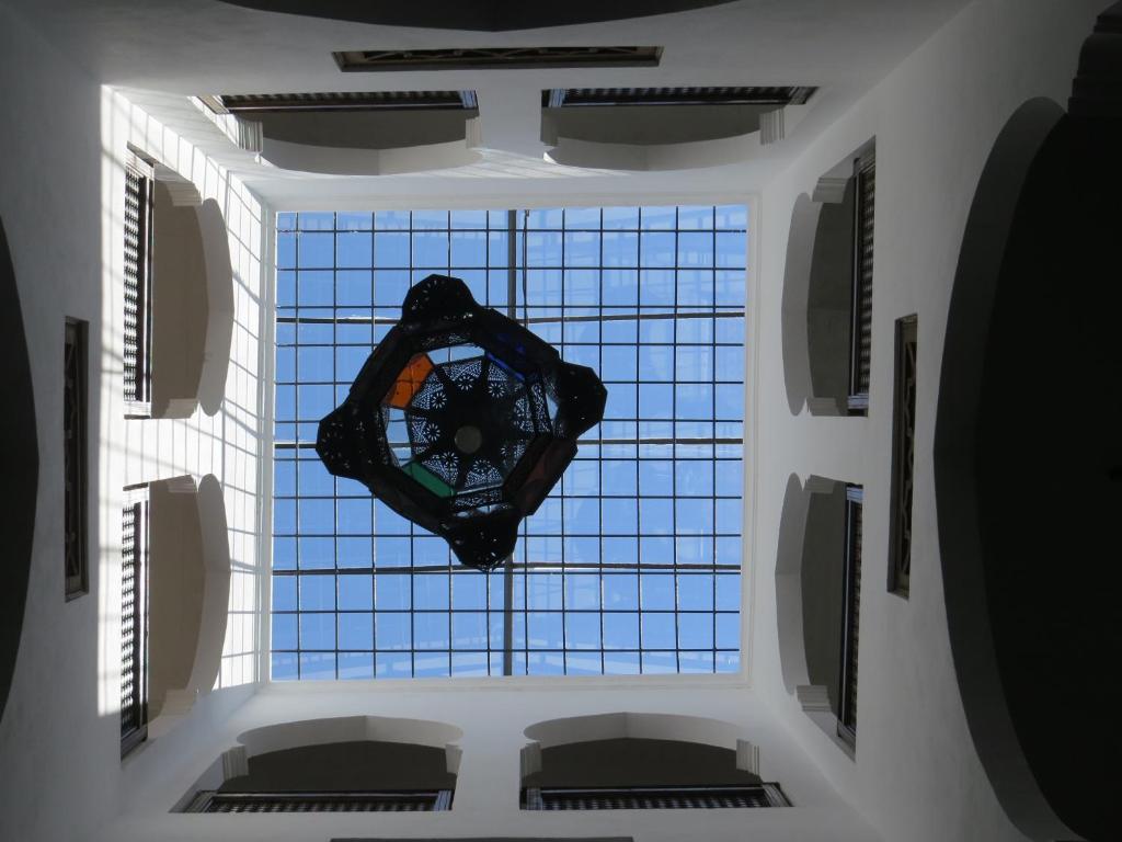 an overhead view of a window in a building at Riad Arous Chamel in Tangier