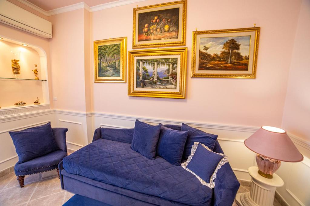 Posezení v ubytování Angel luxury Suite