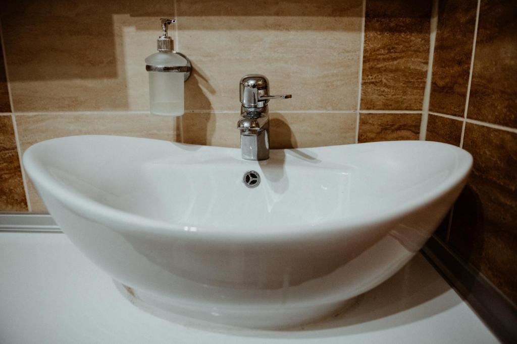 Koupelna v ubytování Apartman Hana