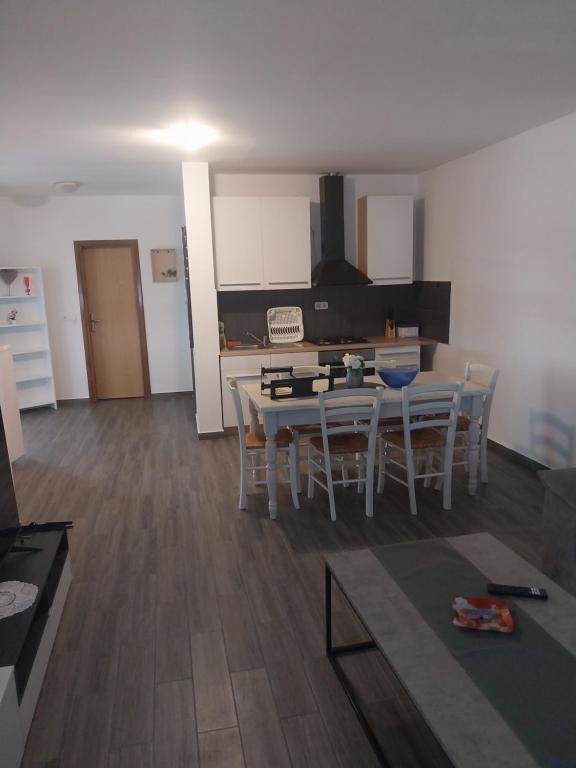 Kuchyň nebo kuchyňský kout v ubytování Apartments Leon