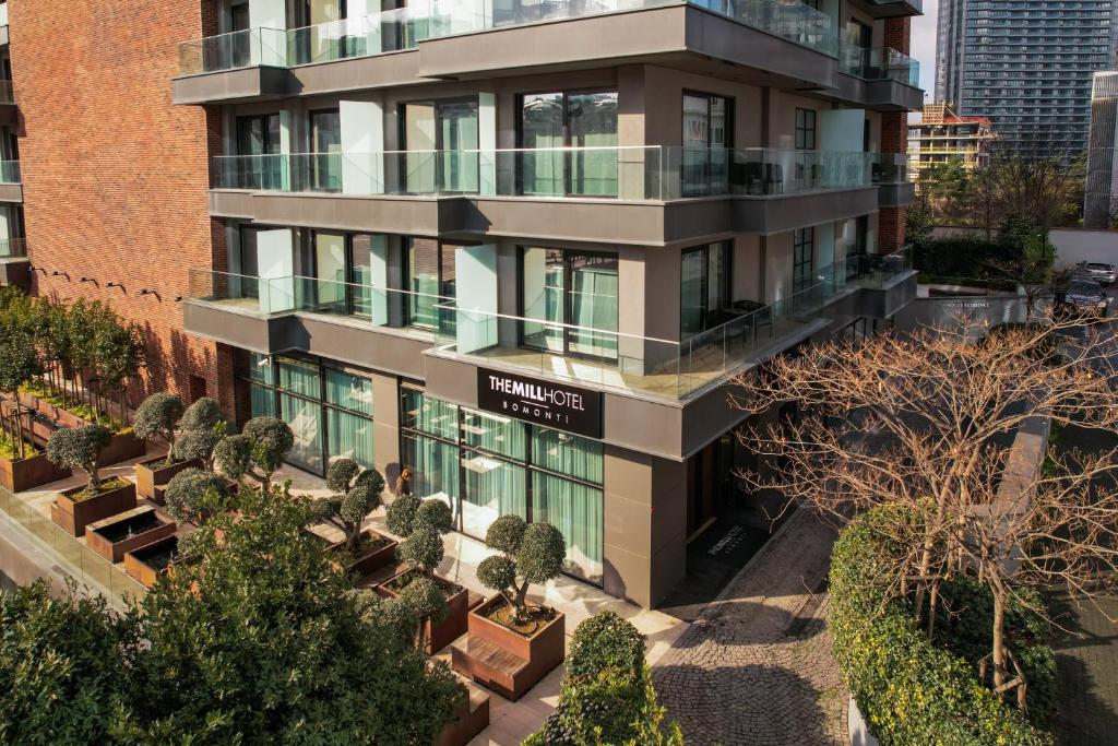 an aerial view of the front of a building at The Mill Bomonti in Istanbul