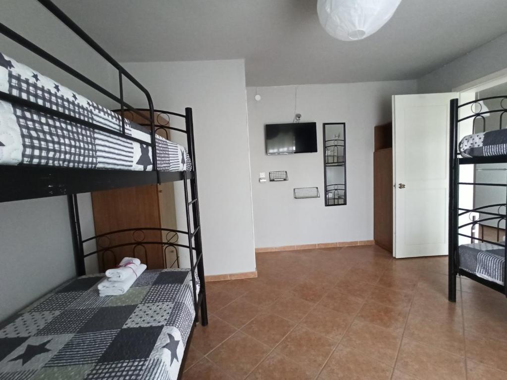 Kuchyň nebo kuchyňský kout v ubytování Demis Apartments