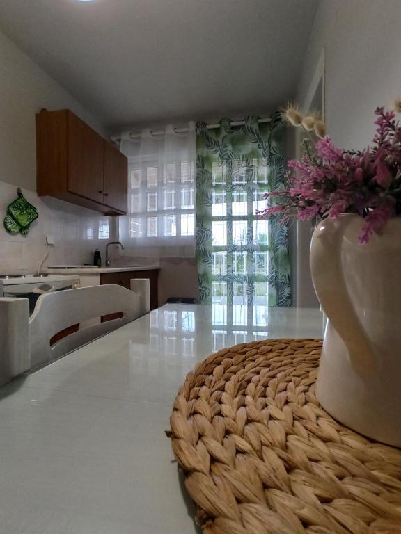 Kuchyň nebo kuchyňský kout v ubytování Demis Apartments
