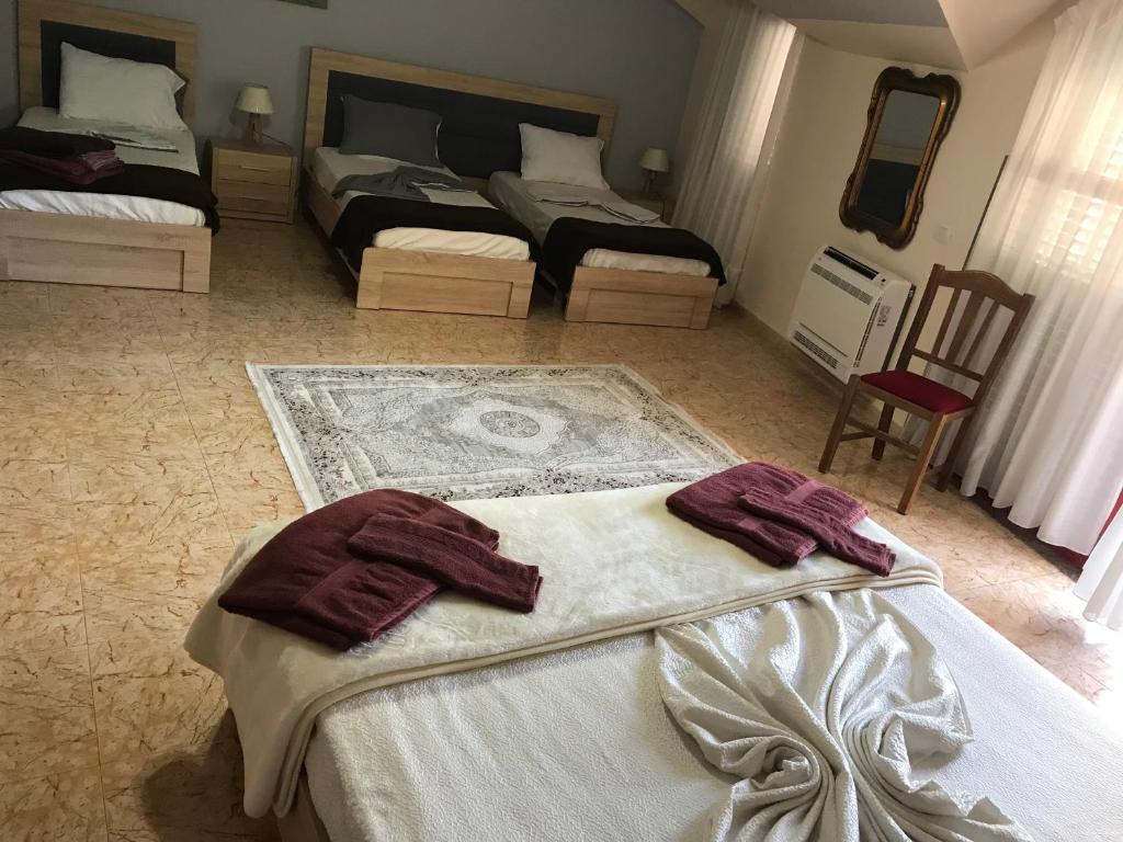 Postel nebo postele na pokoji v ubytování Maison Centre