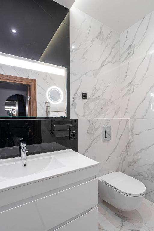 Koupelna v ubytování Villa Boutique Hotel