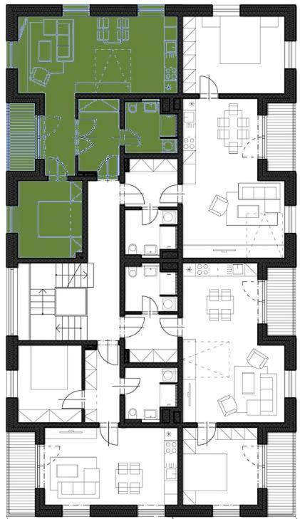 Půdorys ubytování Apartmán u Skiareálu Filipovice