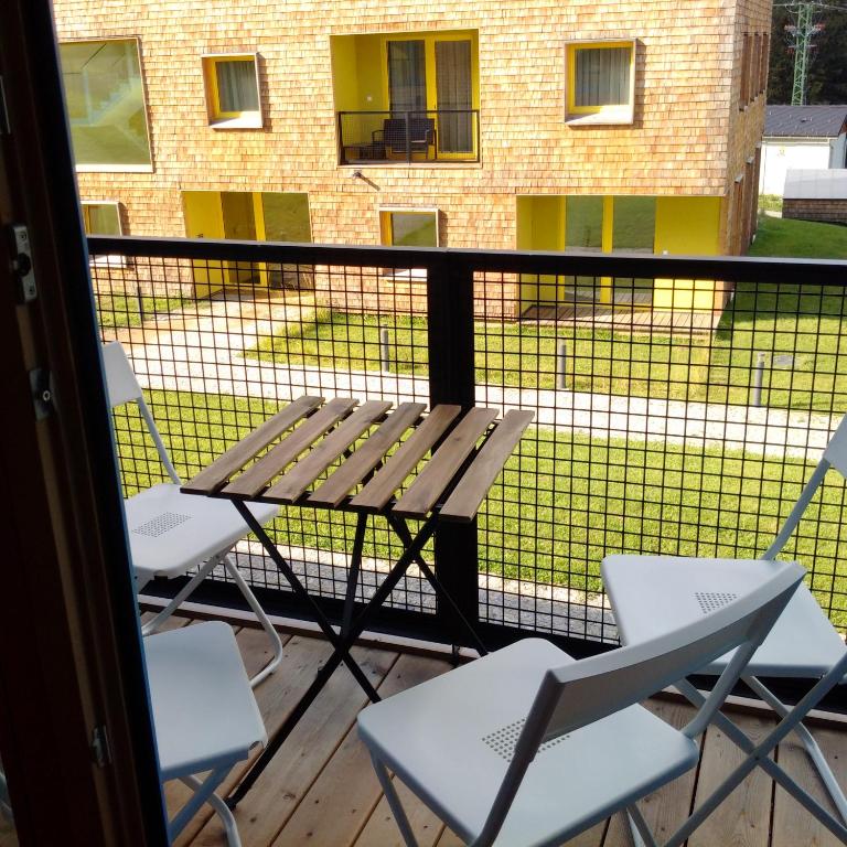 Balkón nebo terasa v ubytování Apartmán u Skiareálu Filipovice