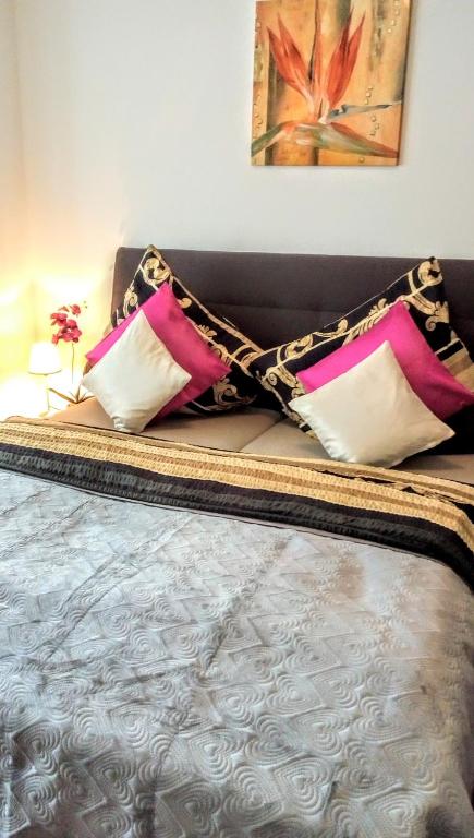 Postel nebo postele na pokoji v ubytování Apartman LEO Nr. 8 Lipno nad Vltavou