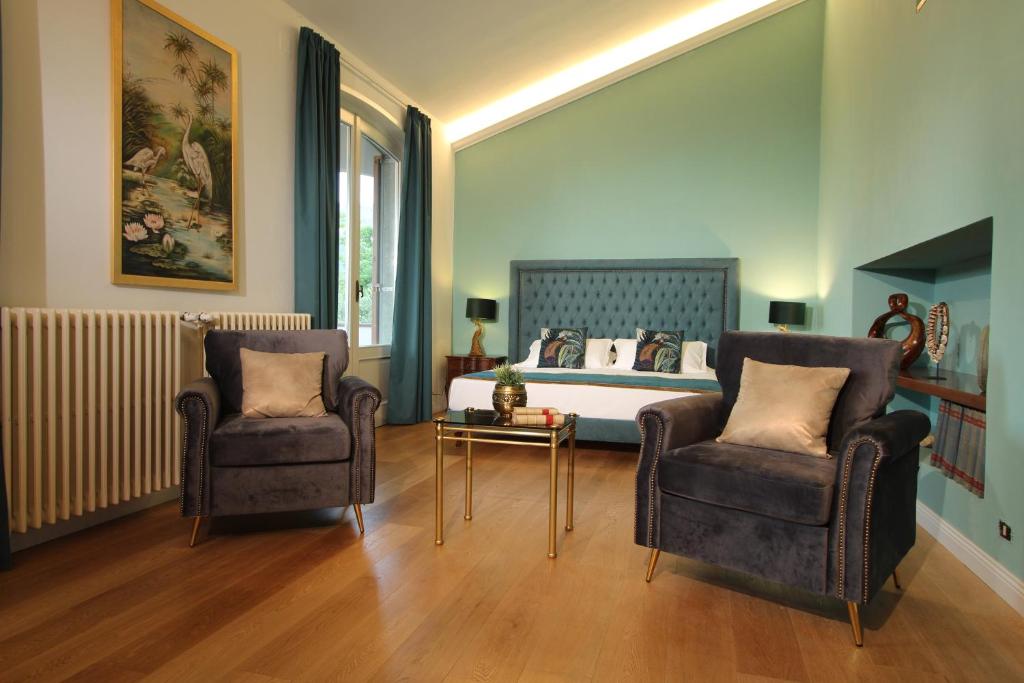 Posezení v ubytování VillaMara Luxury rooms